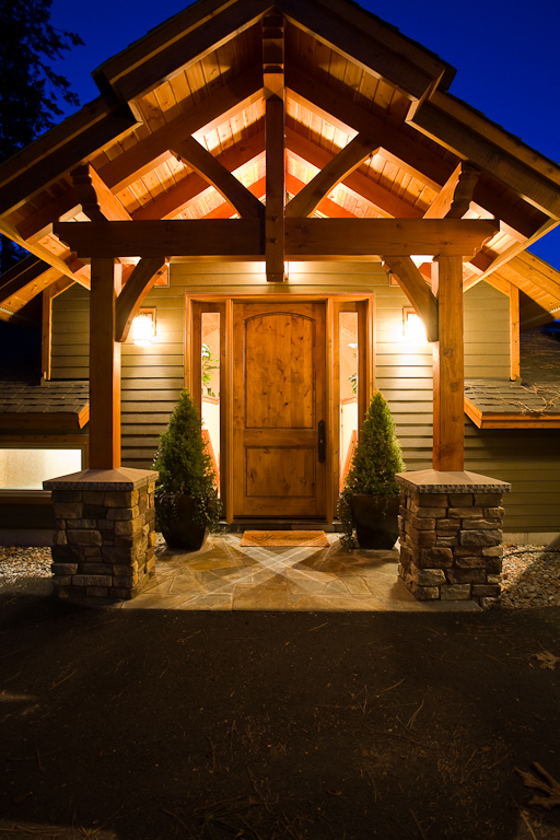 Cabin entry door and trim