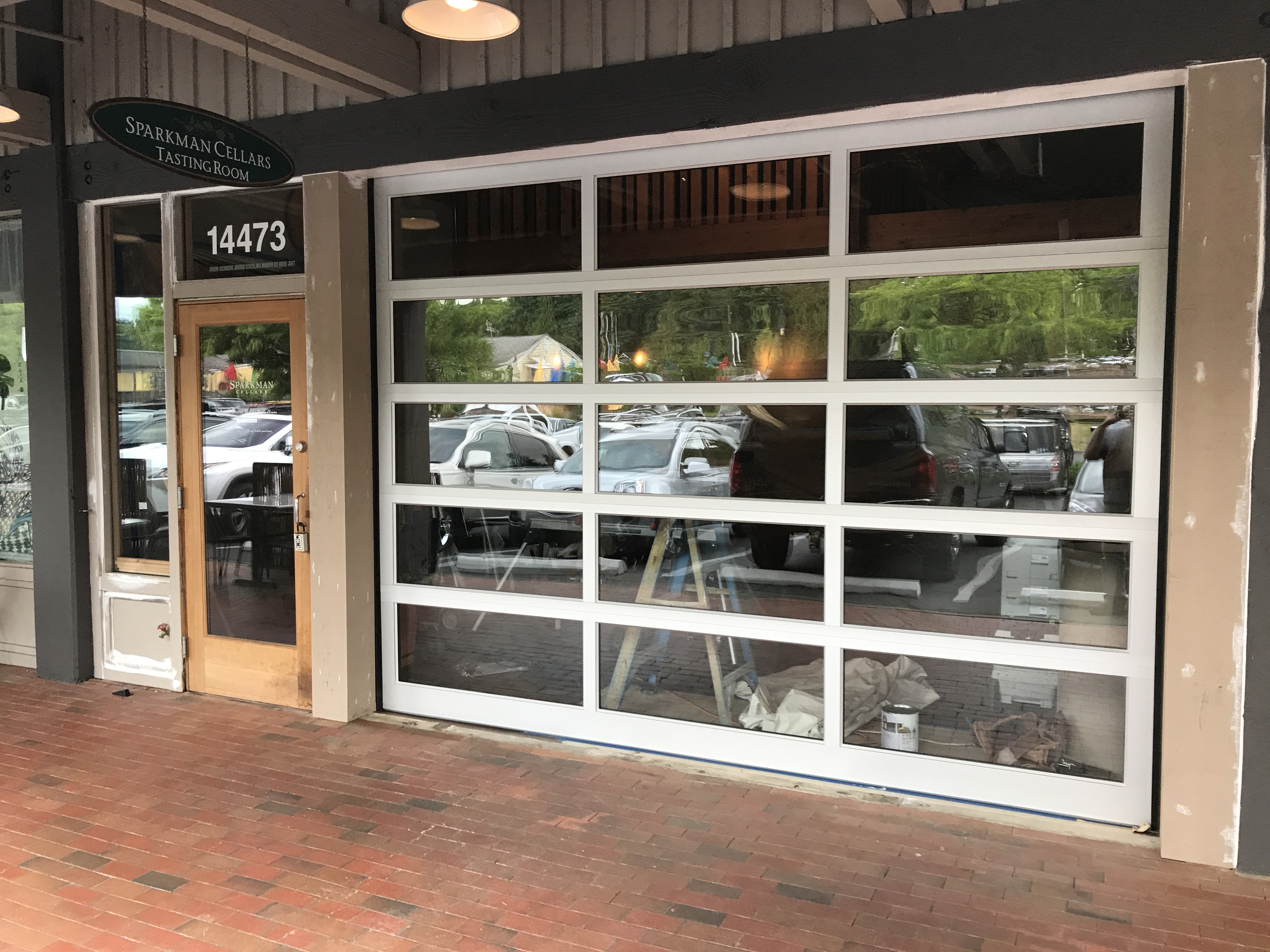 Storefront after board and trim replacement