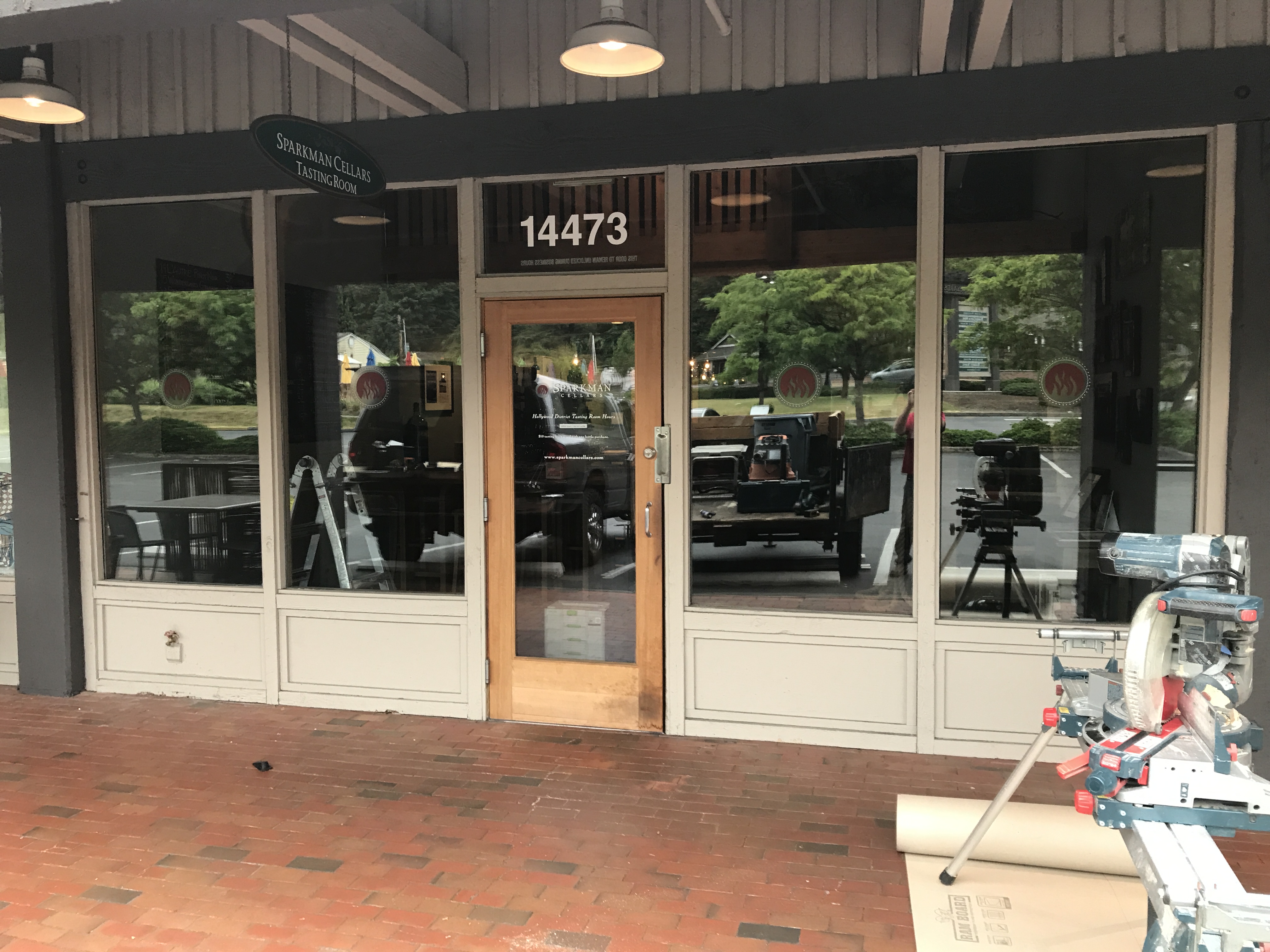 Storefront before repair